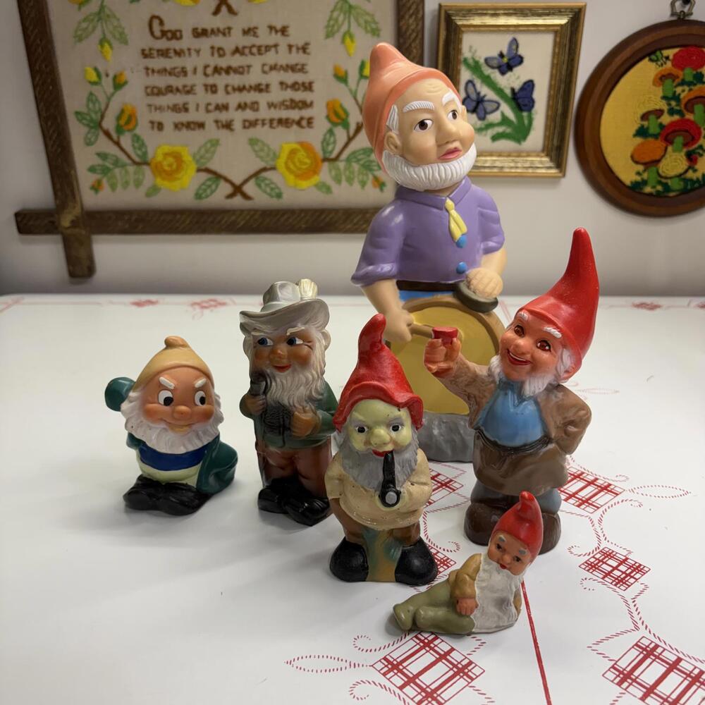 Vintage gnome bundle of 5